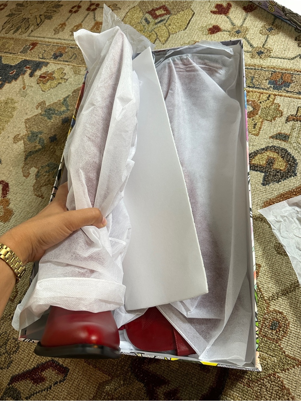 NWT Free People Jeffrey Campbell Red Calvera Boots sz 8.5 - Picture 6 of 9